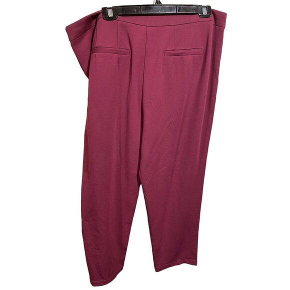 Joan River Burgundy Pants with Seam down Front - Picture 2 of 4